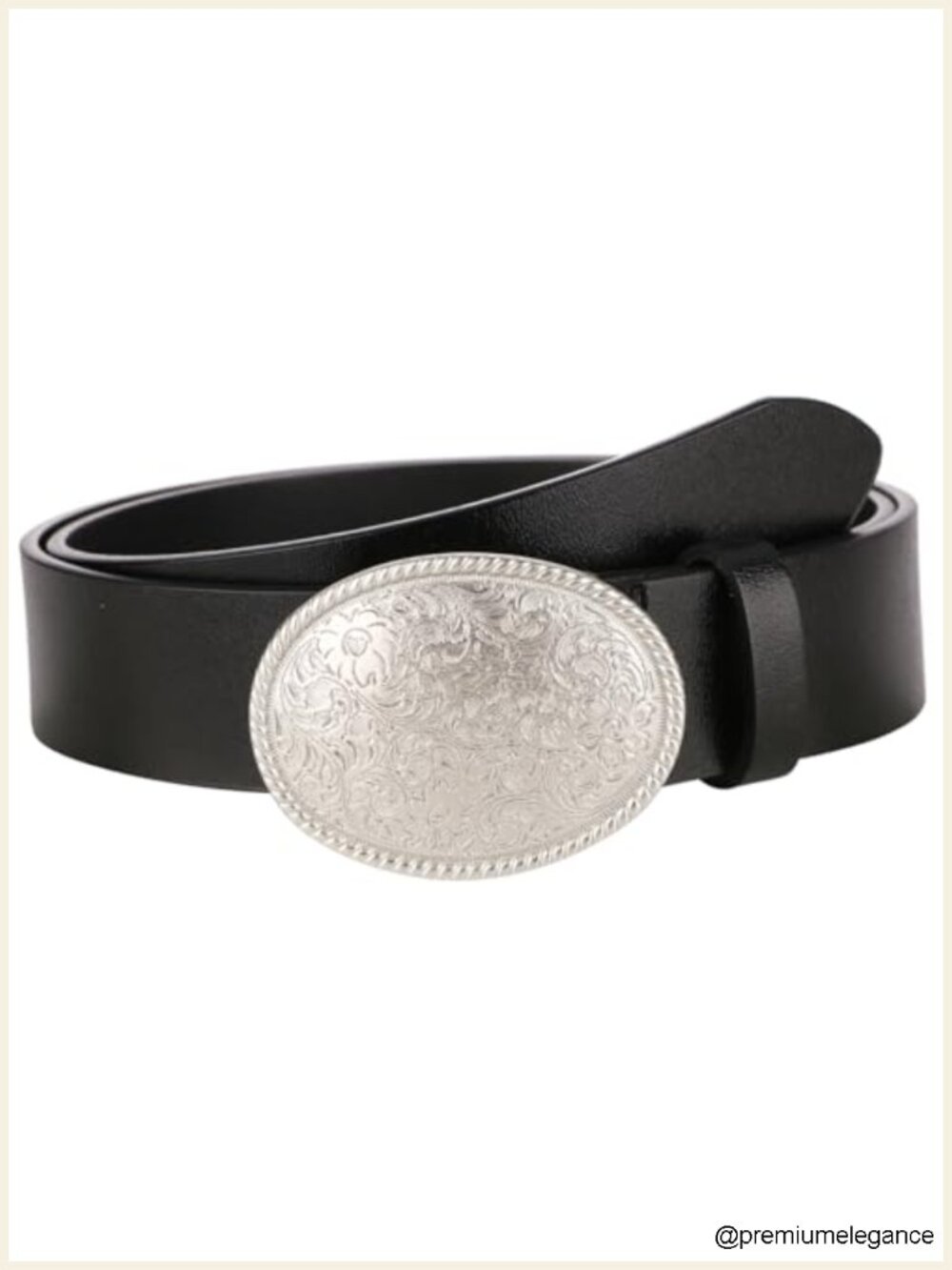 Genuine Leather Western Belt with Interchangeable Silver/Gold Buckles Punk Y2K